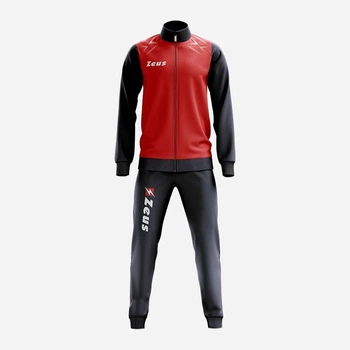 Дитячий спортивний костюм (толстовка + штани) для хлопчика Zeus Tuta Easy Z01574 XS 128-140 см Темно-синій/червоний (8051565154914)