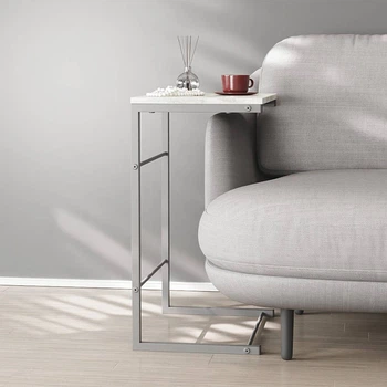 Столик приставний Террі Ferrum-decor 650x440x330 Сірий метал ДСП Бетон 16 мм (FRD-104668)