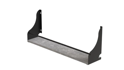 Полка настенная Ferrum-decor Изи 260x500x150 металл Черный ДСП Бетон 16 мм (FRD-102911)