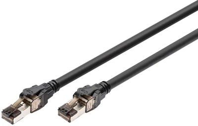Патч-корд DIGITUS CAT 8.1 S-FTP, 1м, AWG 24/7, LSZH, чорний