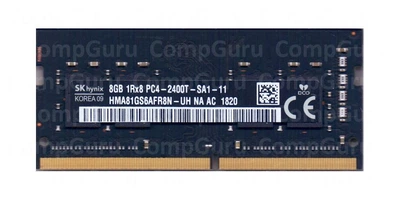 Оперативная память для ноутбука Hynix Black Series DDR4 8GB 2400MHz SO-DIMM 1Rx8 PC4-2400T (HMA81GS6AFR8N-UH)