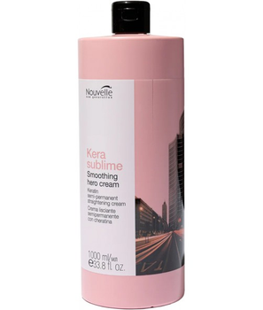 Кератиновий напівперманентний випрямляючий крем Nouvelle Kera Sublime Smoothing Hero Cream 1000 мл