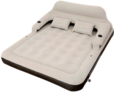 Надувной диван-матрас UFT KING Size с насосом 202 х 152 х 70 см Бежевый (UFTAirmattress2)