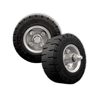 Колесо для тележки 1.50-2 (100х40) с металлическим ободом