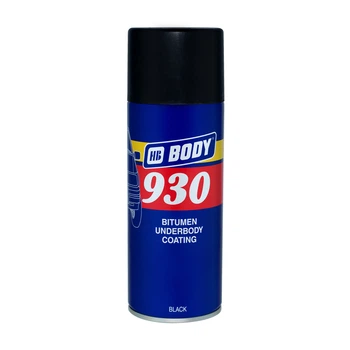 Мастика аерозольна бітумна для днища HB Body Spray 930 Чорна 400 мл