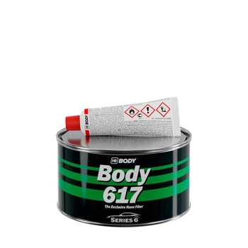 Шпаклевка стекловолоконная HB Body 617 Nano Fiber Зеленая 500 г