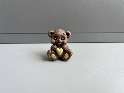 Шоколадная фигурка Мишка Коричневый 2Д (4 см) Декор на торт