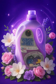 Гель для стирки Wash&Free Жасмин и Лаванда 5л
