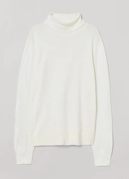 Жіноча водолазка H&M 206333-4 L(175/104) белый (2063330005)