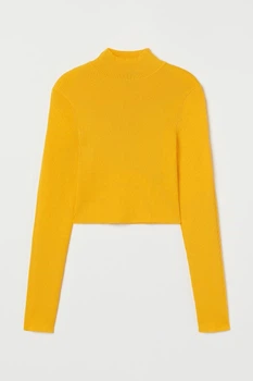 Жіноча водолазка H&M 210065-3 XS(160/80) жовтий (2100650002)