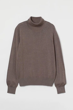 Жіноча водолазка H&M 207992-4 L(175/104) коричнево-серый (2079920005)