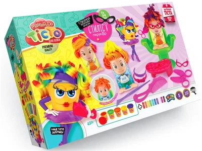 Тесто для лепки Стилист-парикмахер Master Do, Danko Toys, 15 цветов