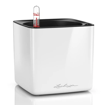 Розумний вазон Lechuza Cube Glossy квадратний 14 см білий (13510)