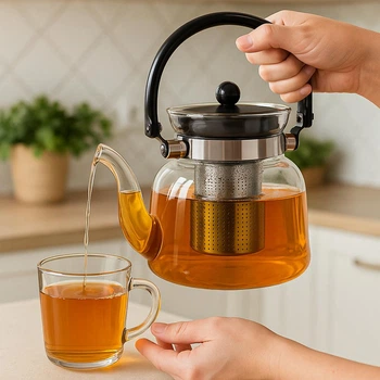 Чайник заварник из жаропрочного стекла CrystalBrew, 1,2 л