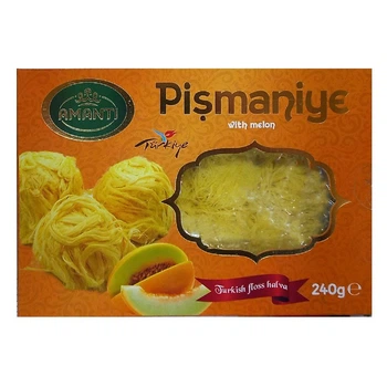 Восточные сладости Пишмание дыня (Pismaniye melon) упаковка 240 г (0,24 кг) тм Amanti