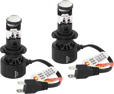 Лампочка LED H7 (Decker) (GL-02 5000K) с линзами GL-02