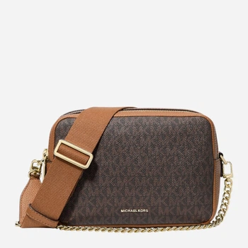 Torebka damska crossbody przez ramię mała Michael Kors Bryant Md Dblzp Chn Camera Xbody 32S5GYTC5B 252 Ciemnobrązowa (800070349060)