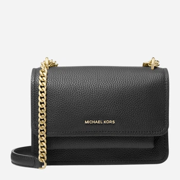 Torebka damska crossbody przez ramię skórzana mała Michael Kors Claire Sm Xbody 32T4GC7C1T 001 Czarna (800070349065)
