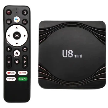 ТВ-приставка Android Smart TV Box RIAS U8 Mini 4 Gb/ 32 Gb 4K UltraHD Android 11 Black