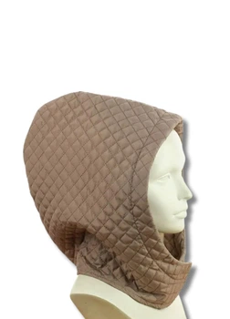 Женский капор-капюшон из стеганой плащевки Камила (One-size) Мокко