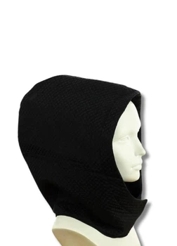 Женский капор-капюшон из стеганой плащевки Милана (One-size) Черный