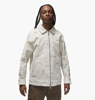 Кофта мужская Jordan Air Jordan Flight Heritage Jacket S Білий DX9732-030
