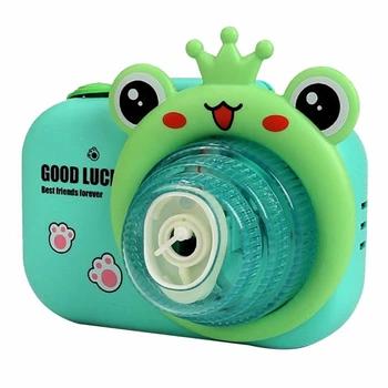Фотокамера-генератор мильних бульбашок 9996 Children's camera Frog / Green