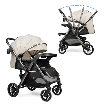 Прогулянкова коляска з перекидною ручкою Ninos Maxi 2, Light Grey Graphite