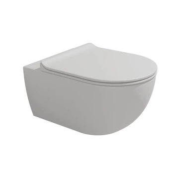 Унітаз підвісний з кришкою Flaminia APP 54x36xh27 см із системою Gosilent, Latte Milky white matt (AP118SLAT/APCW10LATTE) (AP118SLAT_APCW10LATTE)