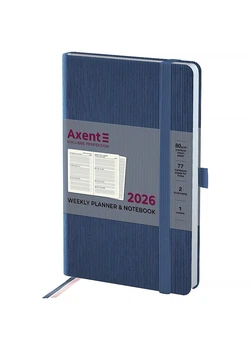 Еженедельник 125*195 AXENT 2026 Partner Lines голубой датированный (8515-26-48-A) 4063276339133