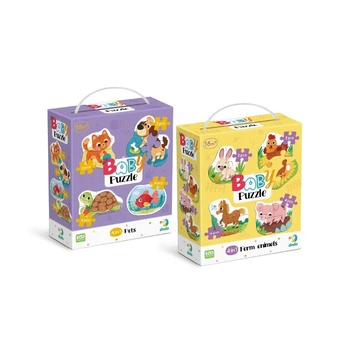 Набір пазлів Dodo Baby puzzle Сільські тварини та Домашні тварини