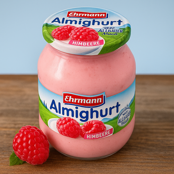 Йогурт Ehrmann Almighurt малина 500г