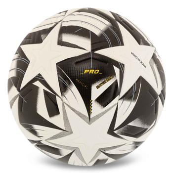 Мяч футбольный №5 PU ламинированный клееный SP-Sport FB-4993_Черный-белый