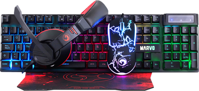 Комплект дротовий Marvo CM409 Black (CM409 EN)