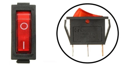 Переключатель, кнопка с подсветкой AC KCD3 250В 15А
