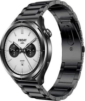 Металевий Браслет Shape для Xiaomi Watch S4 47mm Black (40582-2B)
