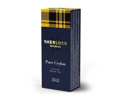 Чай черный цейлонский 25 пакетиков Pure Ceylon ТМ Sherlock Secrets