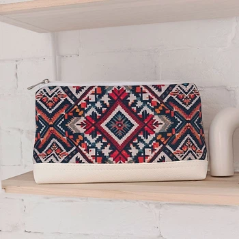 Косметичка дорожня жіноча Lovely Гуцульський орнамент 26x15x8 см