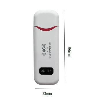 4G Wi-Fi роутер USB, 4G модем, до 10 користувачів, білий