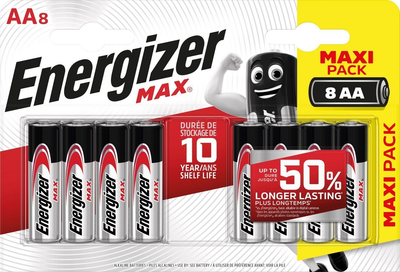 Baterie Energizer Max AA LR6 1.5V 8 szt. (E303324702)