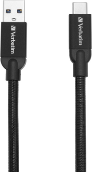 Kabel Verbatim USB-C - USB-A 1 m Black (23942488712)