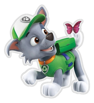 Наклейка Nickelodeon Paw Patrol Рокі для декору кімнати (5901885736655)