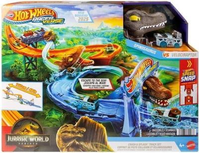 Игровой набор Хот Вилс Hot Wheels Jurassic World Velociraptor Vehicle Track Set