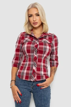 Рубашка AGER XS Бордовый 230R063