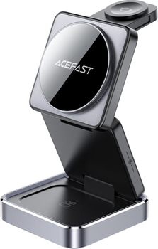 Бездротовий зарядний пристрій Acefast E20 Wireless QI 3in1 15W Black (6974316283478)