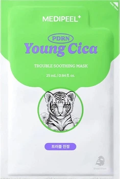 Тканевая маска для лица с центеллой MEDIPEEL Young Cica PDRN Trouble Soothing Mask 25 мл (8809941825138)