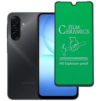 Защитное стекло-пленка Fiji Ceramics для Samsung Galaxy A17 (A176) полная проклейка черный