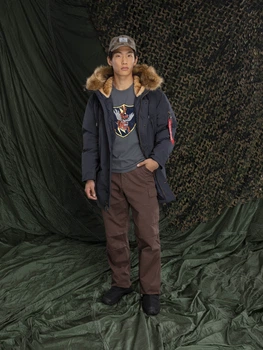 Парка Alpha Industries 7714393 Тёмно-синий L ALD257