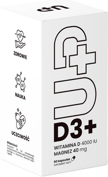 Suplement diety Up Health Pharma D3+ 60 kapsułek (5904754157841)