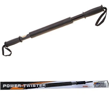 Эспандер-палка пружинный Cima Power Twister с сопротивлением 40 кг, чёрный